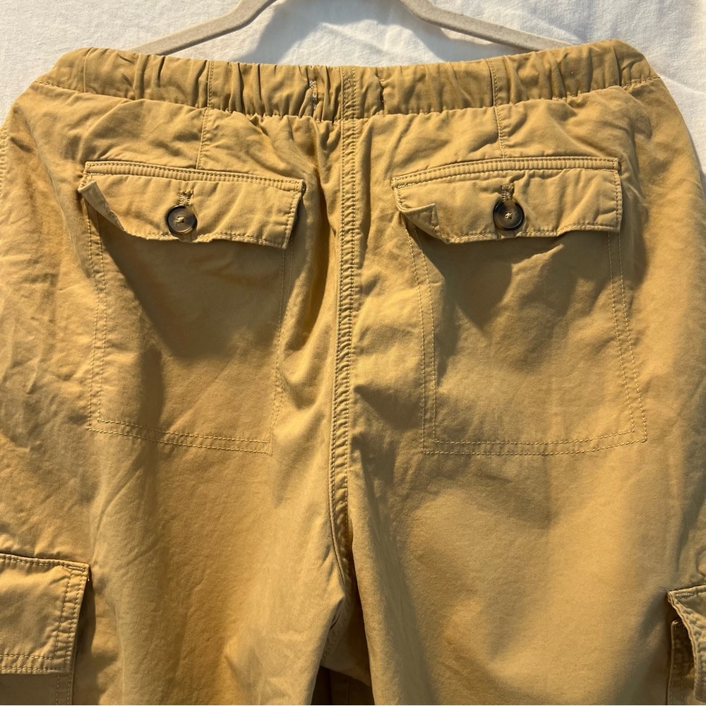 Anthropologie Avec Les‎ Filles Pants Medium Biege Elastic Waist Wide Leg Cargo - Picture 11 of 12